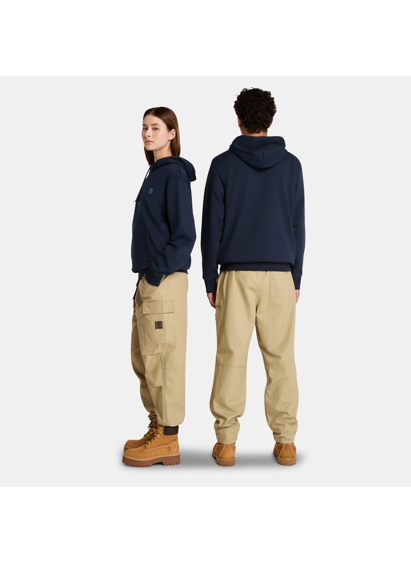Men's Woven Badge Hoodie