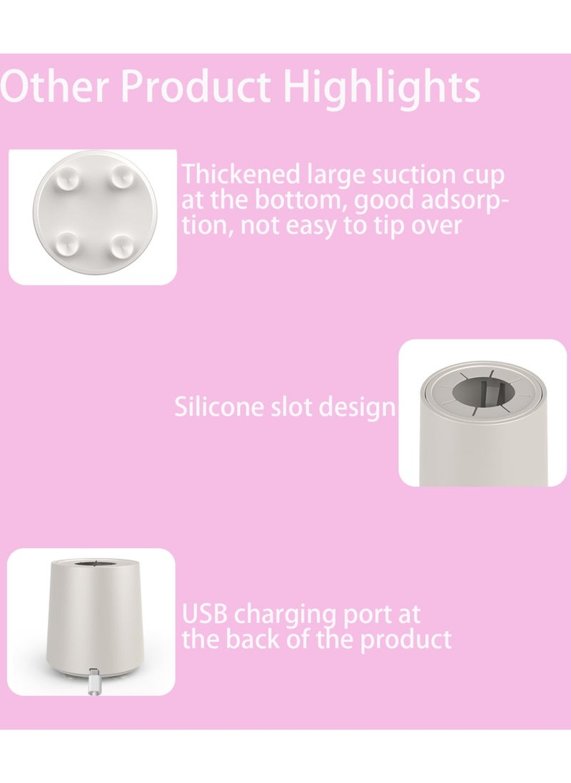 Milk Shaker, Automatic Baby Formula Mixer, USB Charger Bottle Shaker, 3-Gear Mixing, Less Bubbles & Lumps, Anti-Colic Baby Formula Blender, One-Button Operation, Flexible Silicone Slot