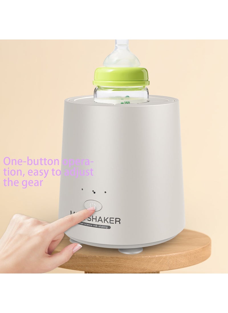 Milk Shaker, Automatic Baby Formula Mixer, USB Charger Bottle Shaker, 3-Gear Mixing, Less Bubbles & Lumps, Anti-Colic Baby Formula Blender, One-Button Operation, Flexible Silicone Slot