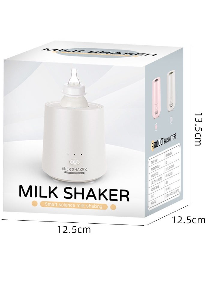 Milk Shaker, Automatic Baby Formula Mixer, USB Charger Bottle Shaker, 3-Gear Mixing, Less Bubbles & Lumps, Anti-Colic Baby Formula Blender, One-Button Operation, Flexible Silicone Slot