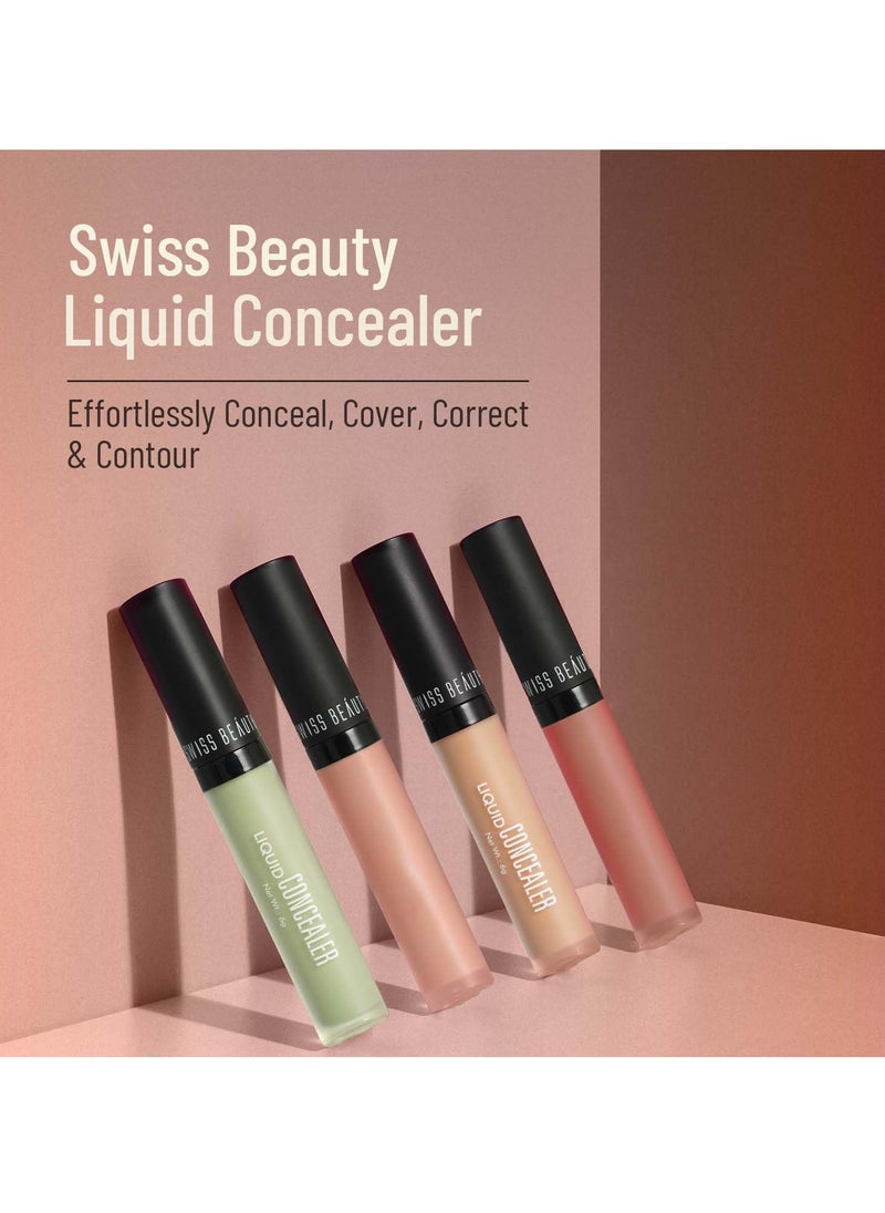 Swiss Beauty Liquid Light Weight Concealer With Full Coverage Clair Moyen 6G