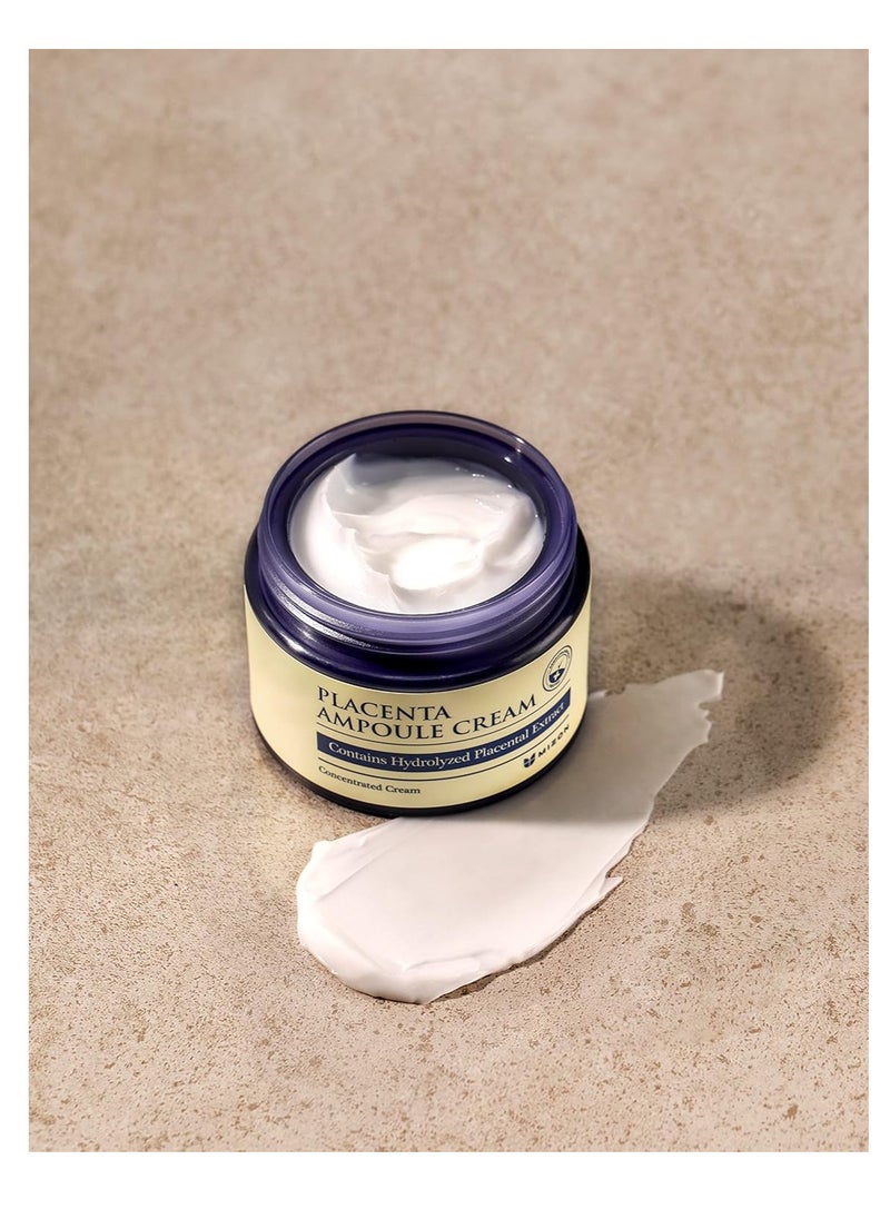 MIZON Placenta Ampoule Cream with Lavander Oil Niacinamide Adenosine Free of Parabens Korean Skincare (1.69 fl oz)