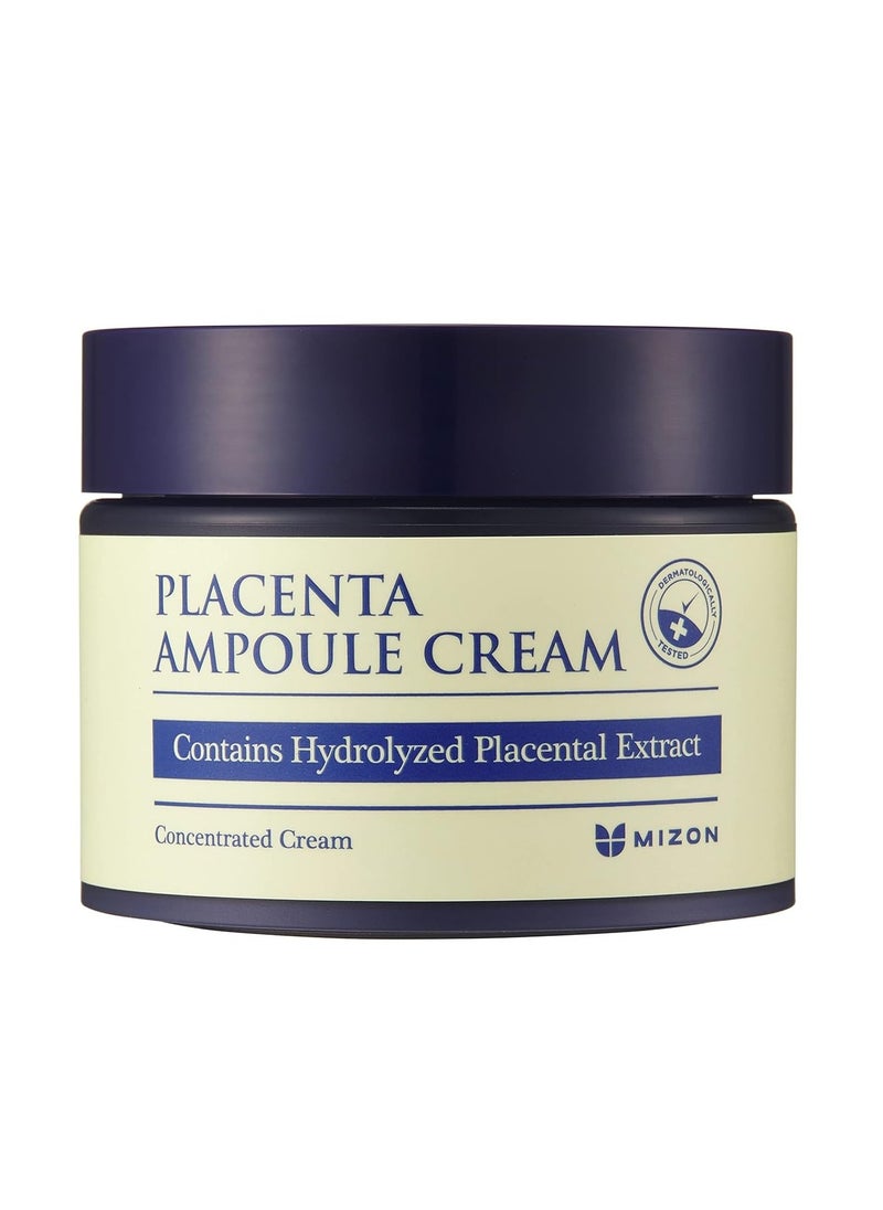 MIZON Placenta Ampoule Cream with Lavander Oil Niacinamide Adenosine Free of Parabens Korean Skincare (1.69 fl oz)