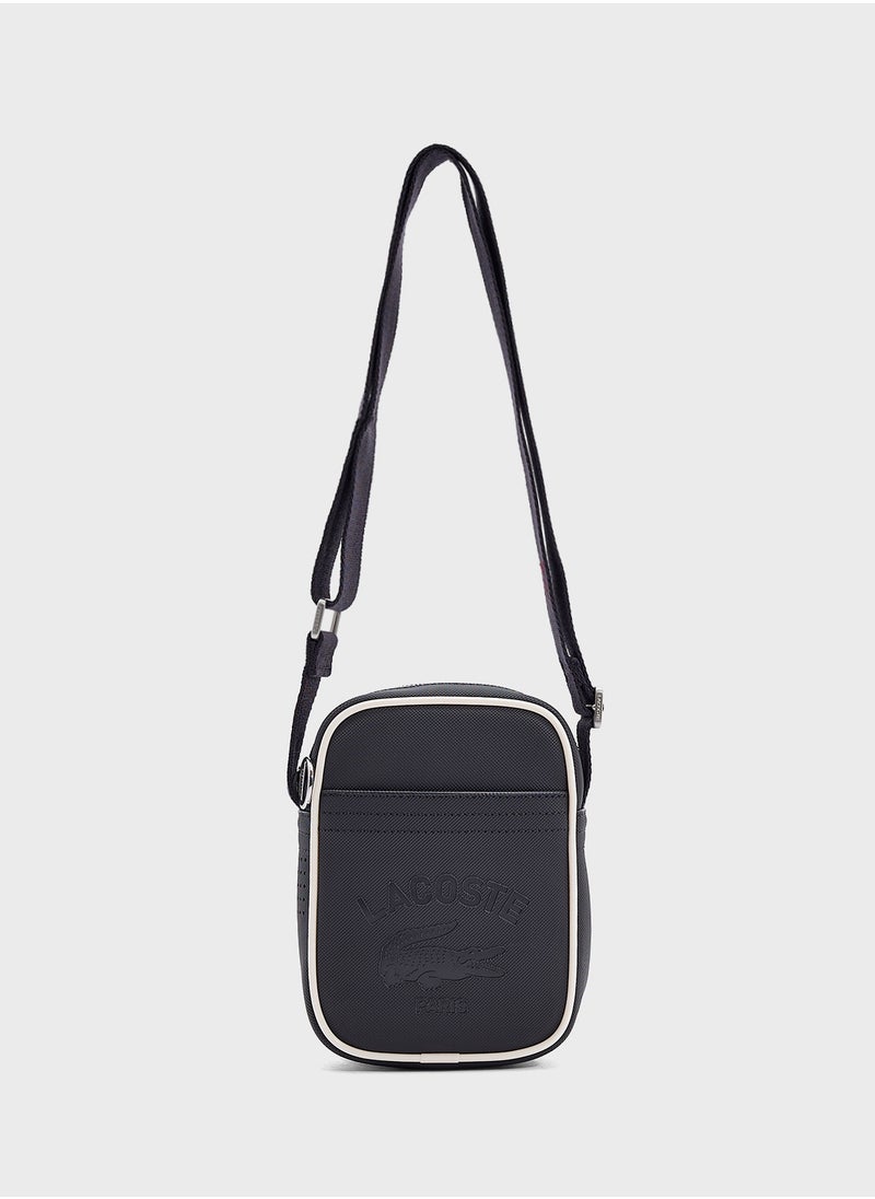 Logo Zip Over Crossbody