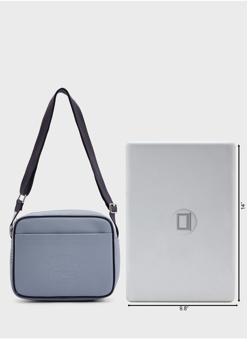 Logo Zip Over Crossbody