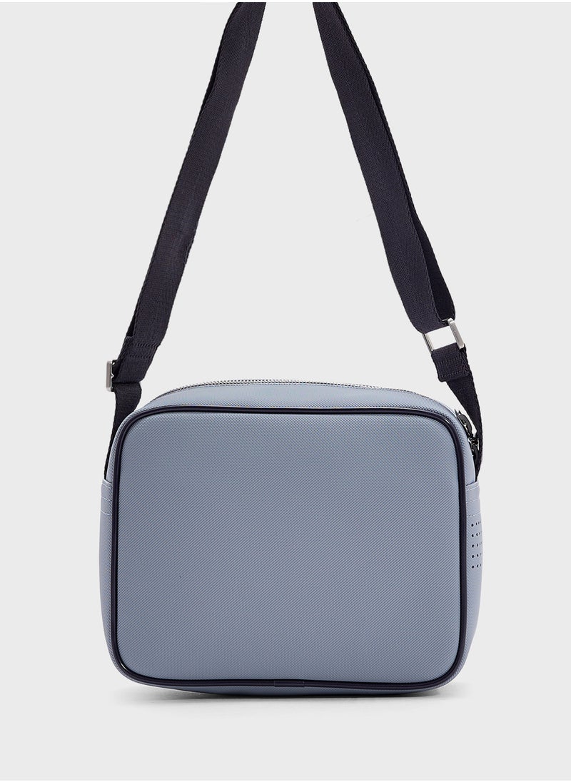 Logo Zip Over Crossbody