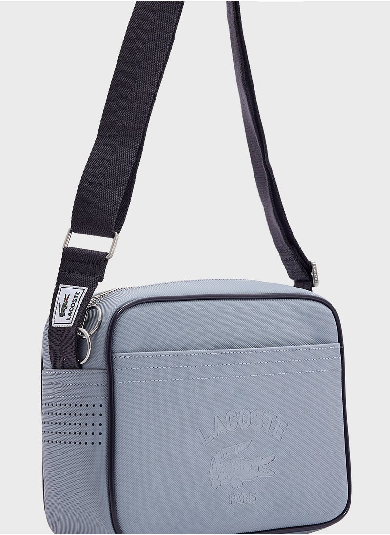 Logo Zip Over Crossbody