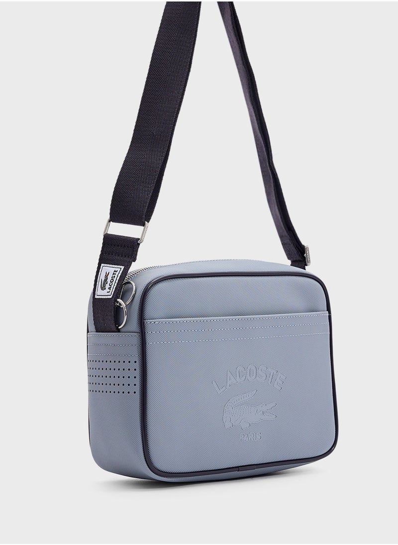 Logo Zip Over Crossbody