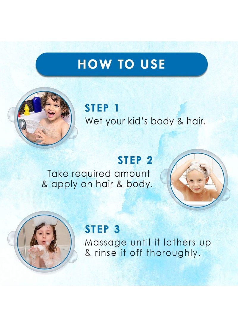 Skin Science Kids Tip To Toe Wash - Shampoo - Conditioner - Body Wash - No Sulphates & Parabens - Coconut, 300 ml