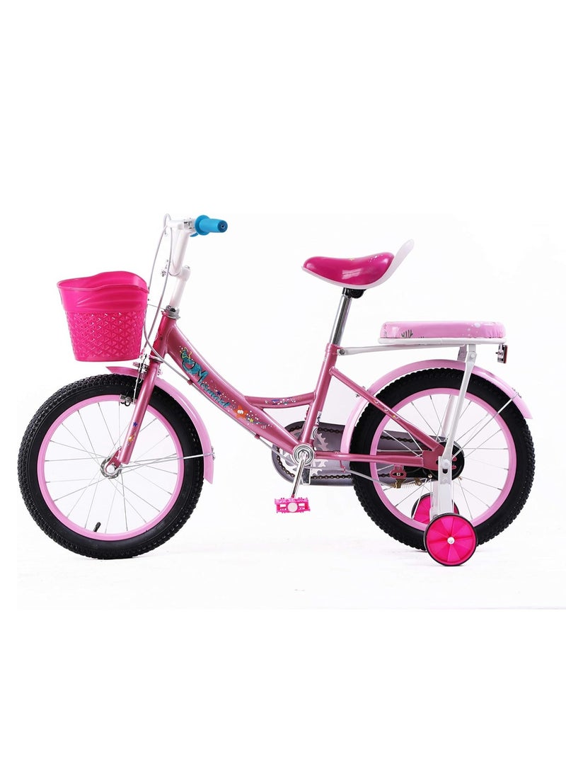 Elgo Mermaid Kids Road Bike 16 Inch w/ Training Wheels - Light Pink