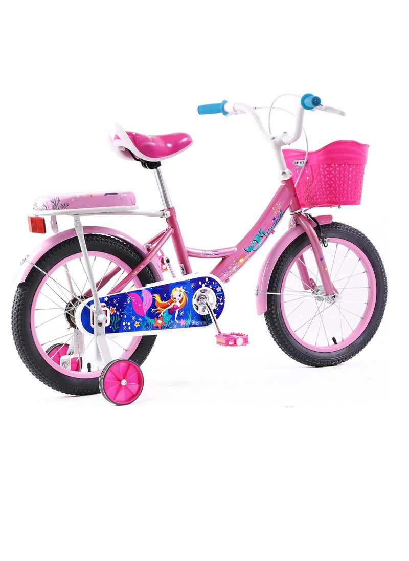 Elgo Mermaid Kids Road Bike 20 Inch w/ Training Wheels - Light Pink