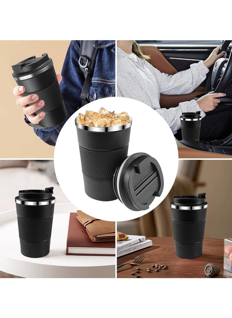 Coffee Travel Mug, Vacuum Coffee Tumbler with Leakproof Flip Insulated Coffee Mug, for Hot and Cold Water Coffee and Tea in Travel Car Office School Camping (350ml Mug)