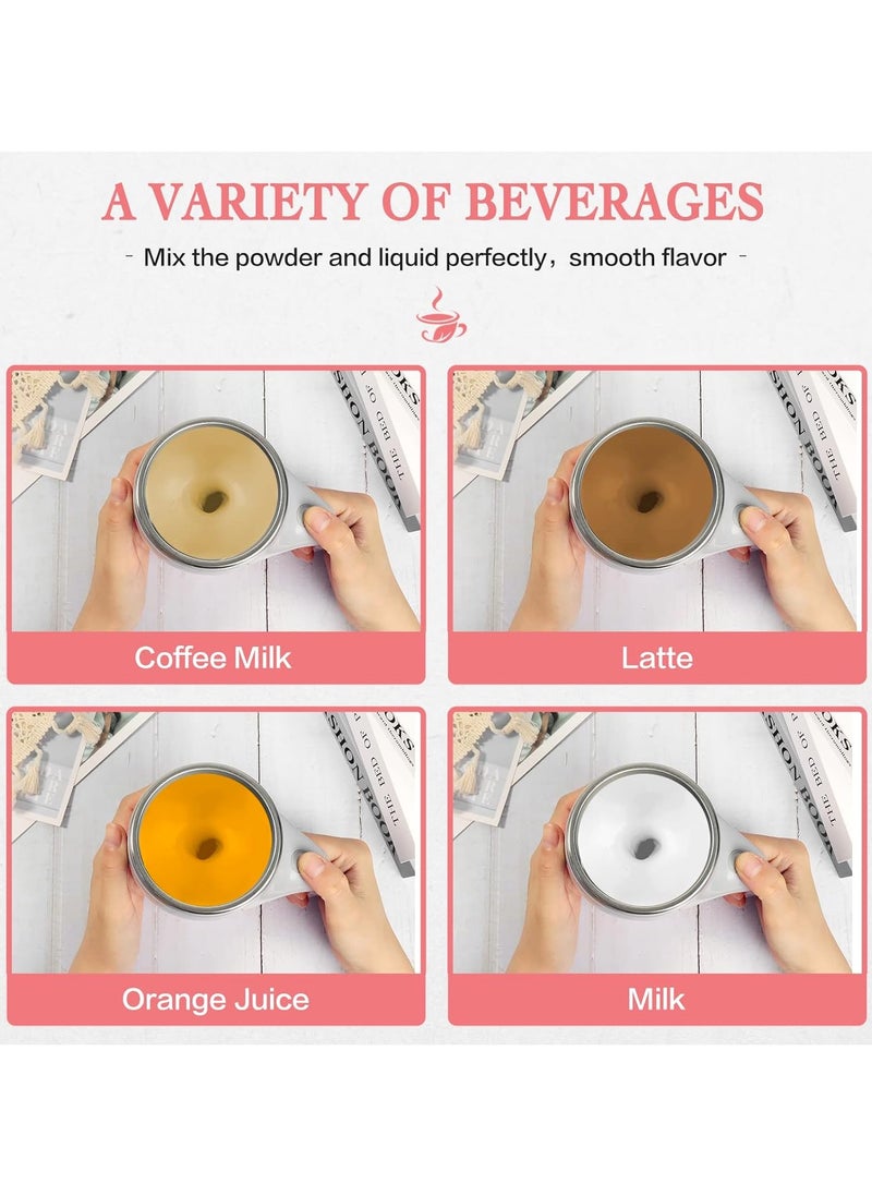 Self Stirring Mug Rechargeable automatic magnetic Self stirring coffee mugs Rotating Home Office Travel Mixing Cup To Stir Coffee Chocolate Milk Protein Etc Great For Office School Gym