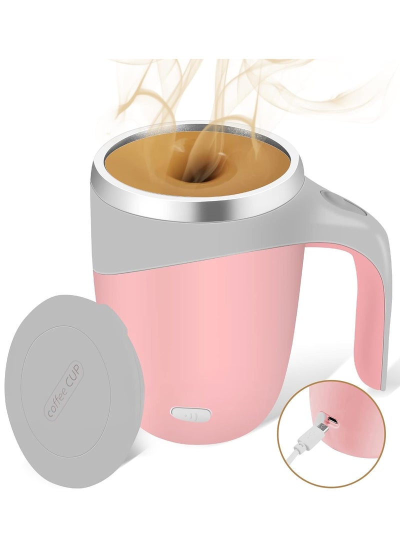 Self Stirring Mug Rechargeable automatic magnetic Self stirring coffee mugs Rotating Home Office Travel Mixing Cup To Stir Coffee Chocolate Milk Protein Etc Great For Office School Gym