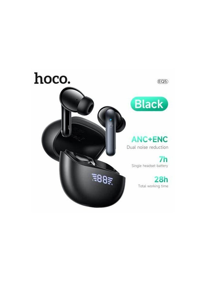 HOCO EQ5 TWS ANC+ENC Noise Reduction Wireless Earbuds Bluetooth 5.3 HiFi Stereo Headset