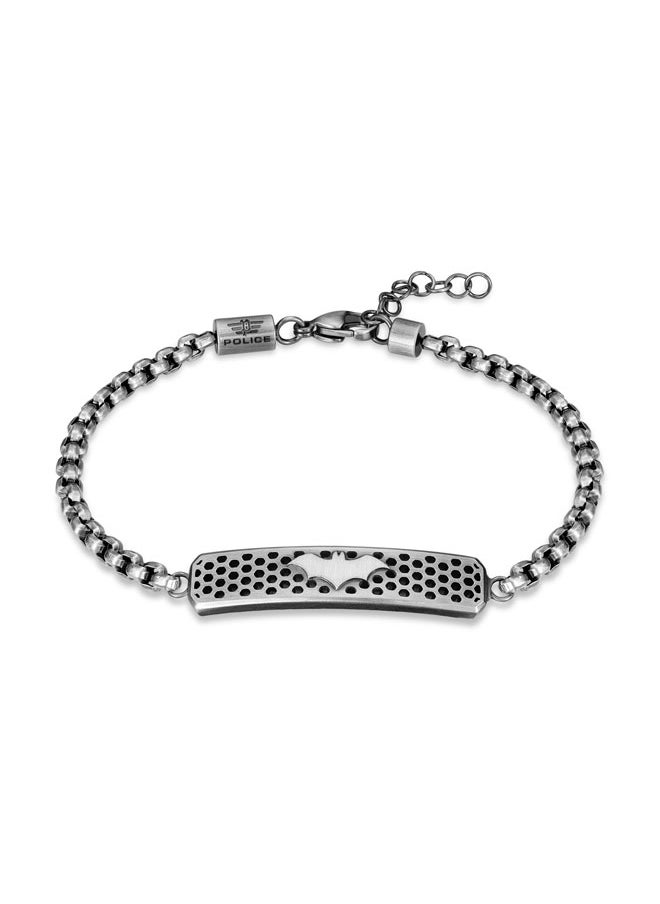 Protector BraceletLimited Edition Antique Bat Motif with Hexagon LinksBold and Rugged Men's Style