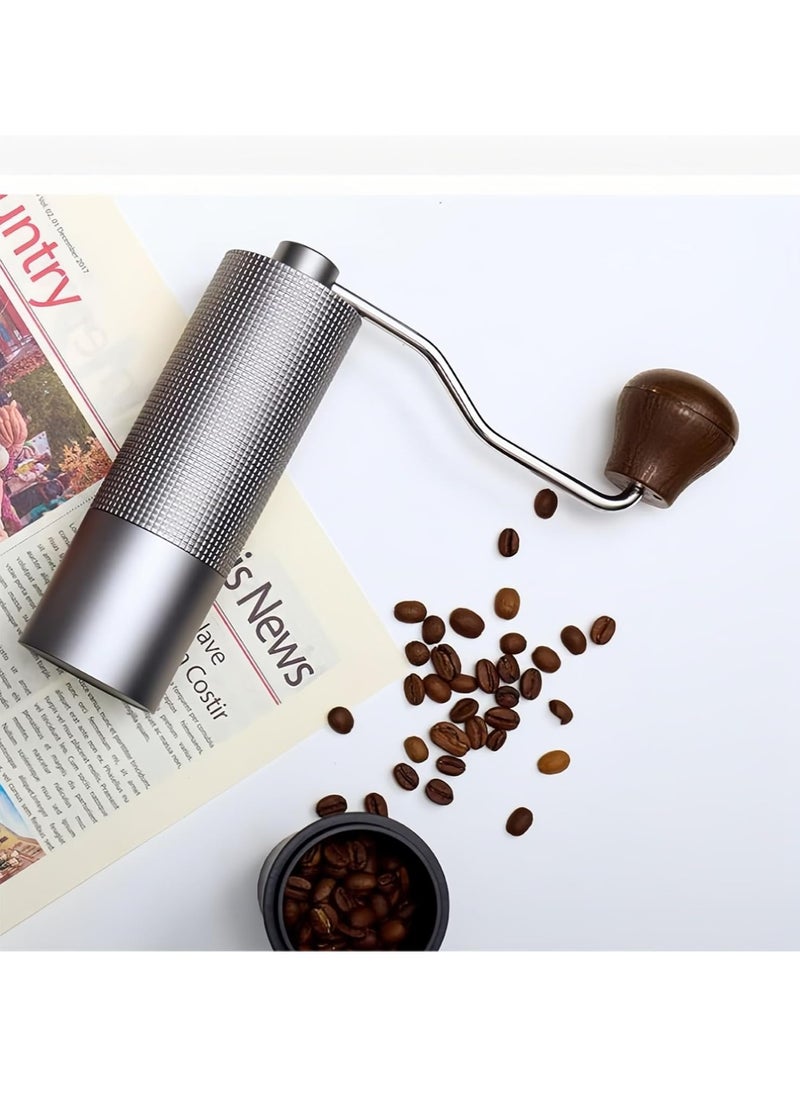 Manual Coffee Grinder,Hand Coffee Grinder with 7 Stainless Steel Conical Burr for Drip Coffee, Capacity 25g ,French Press,Pour Over,Turkish Brew,especially for Espresso Commercial Coffee Maker