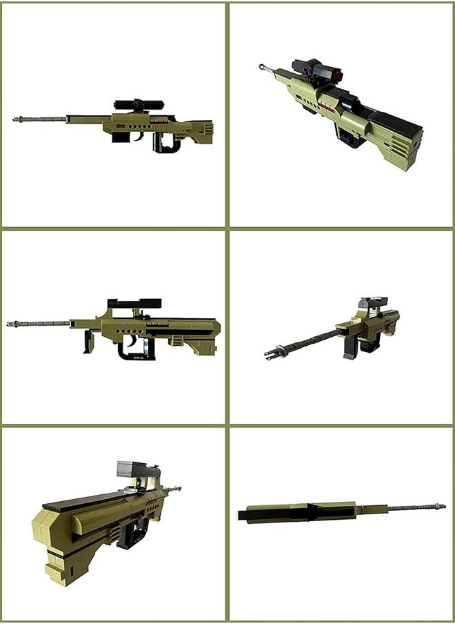 4802 3-in-1 Simulation Blaster Gun Building Blocks Model Toy Gun Educational Toy, Military enthusiast Construction Toy Set, Holiday birthday Gift for  Boys,202 PCS