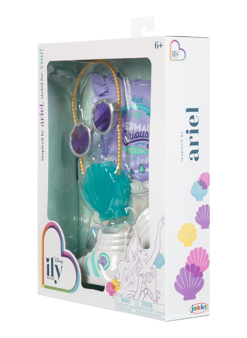 Disney ILY 4Ever  Inspired by Ariel Fashion Pack | Disney Princess | Pretend Play | Fashion Dress for 18-Inches Doll | Dress Up | Gift for Kids and Teens | Doll not Included