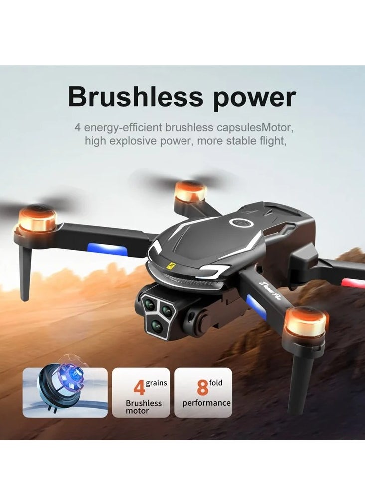 V888 8K Triple Camera Drone with Long Flight Time, Brushless Motor, Optical Flow, One-Key Return, App Control, and Intelligent Stabilization for Breathtaking Aerial Shots