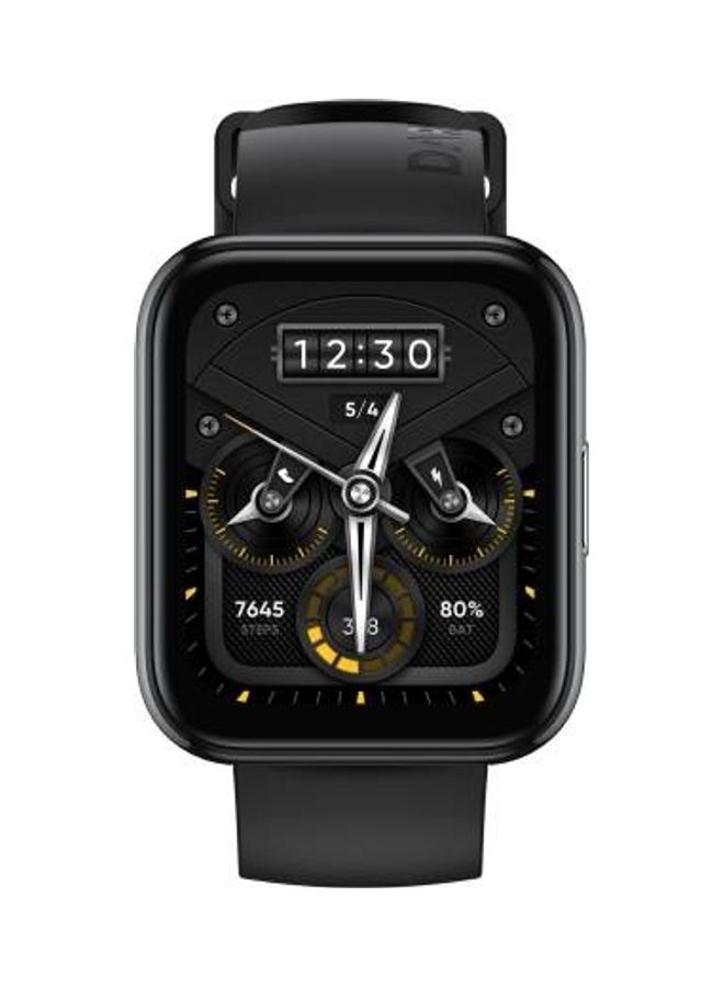 Waterproof Big Display Long Battery Life Pro Sports GPS Full Touch Screen Stylish Unisex Smartwach Black