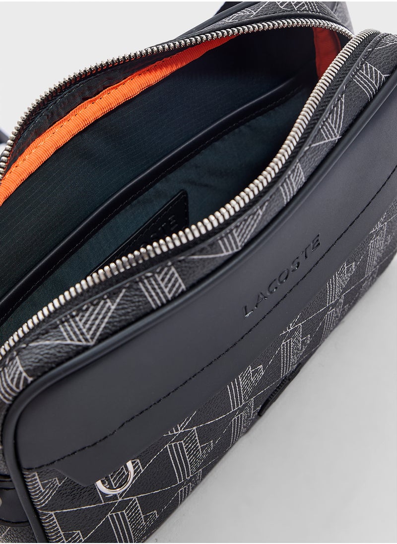 Logo Zip Over Waist Bag