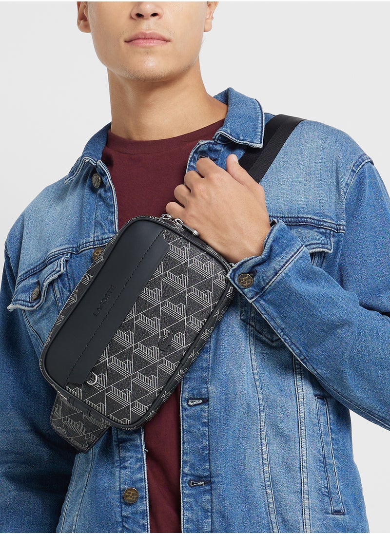 Logo Zip Over Waist Bag