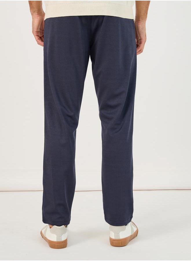 Front Pintuck Knit Slim Fit Pants