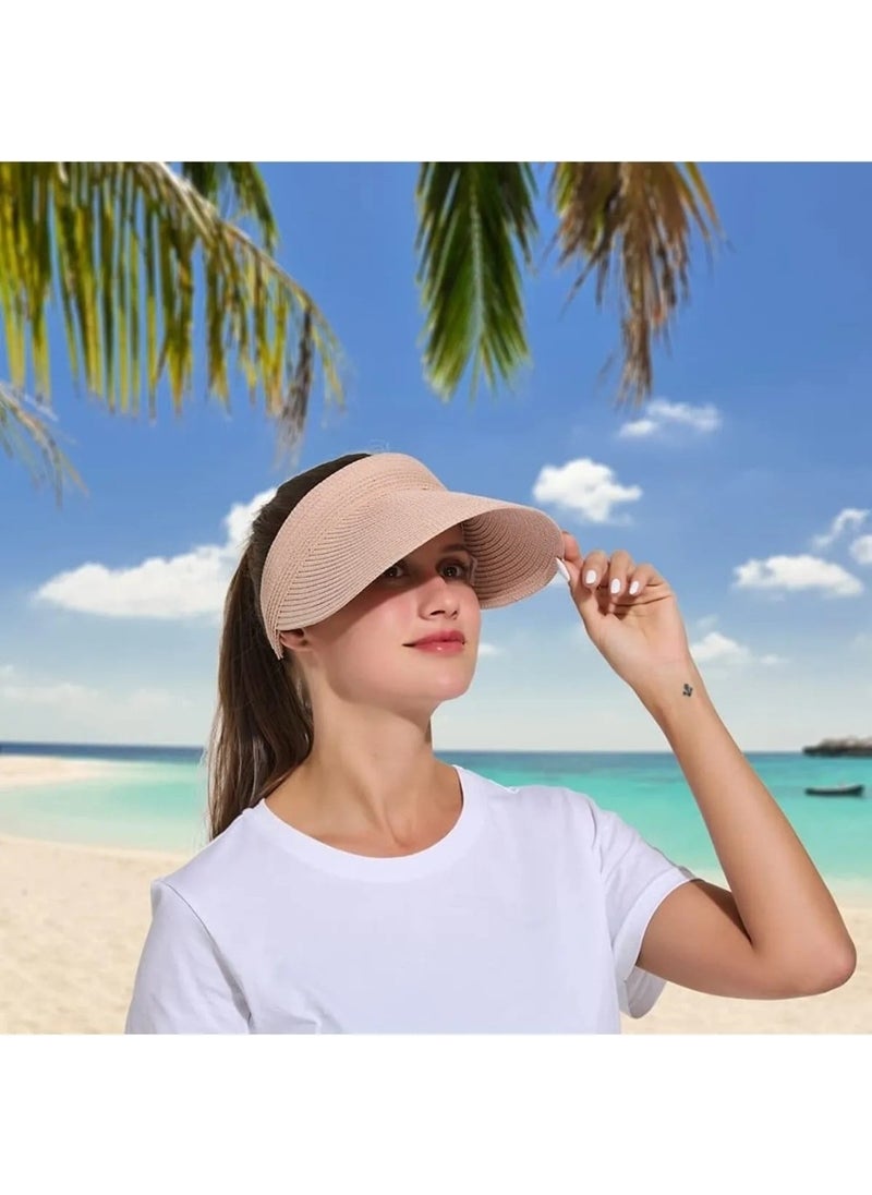 Women's Straw Visor Hat