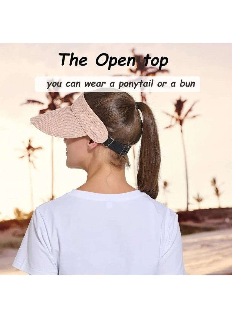 Women's Straw Visor Hat