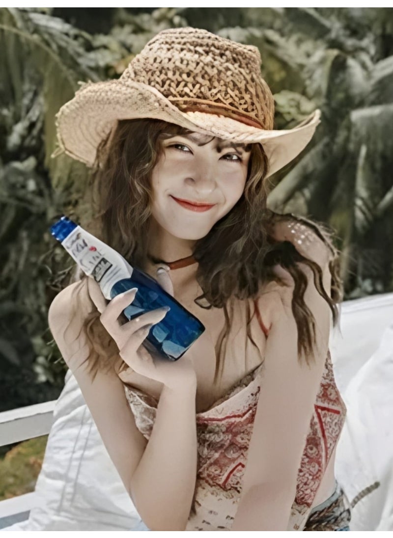 Women's Handmade Organic Straw Cowboy Hat