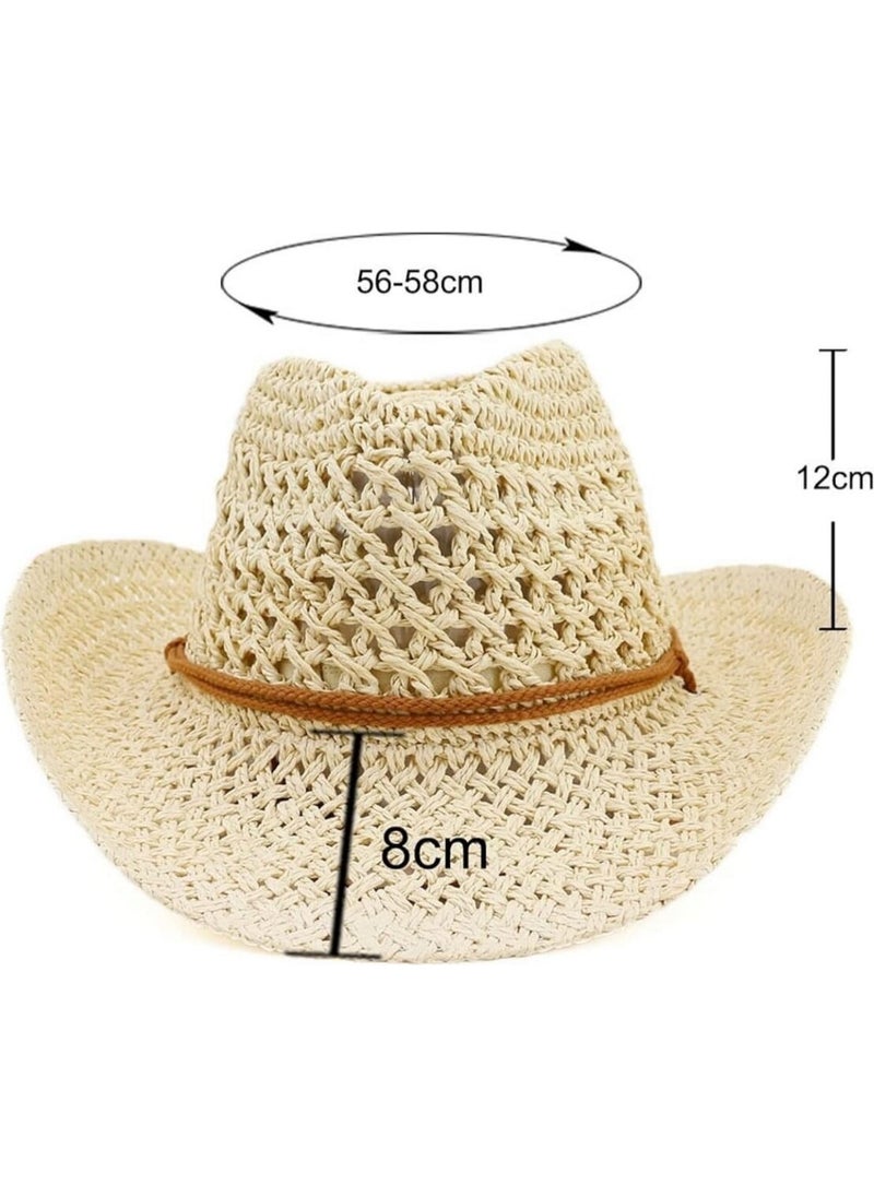 Women's Handmade Organic Straw Cowboy Hat