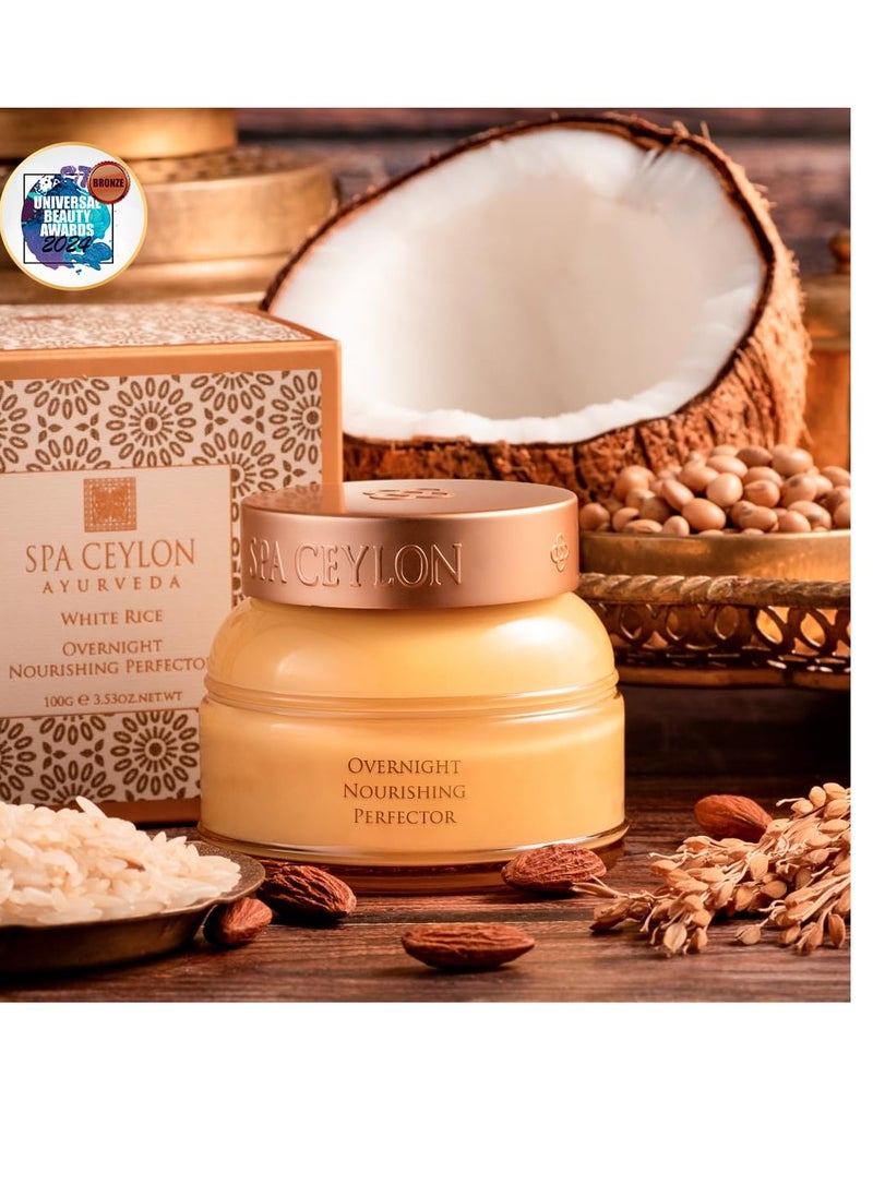 SPA CEYLON White Rice Overnight Nourishing Perfector | Natural Vitamins | 100% Natural | Best for normal to dry & sensitive skin types