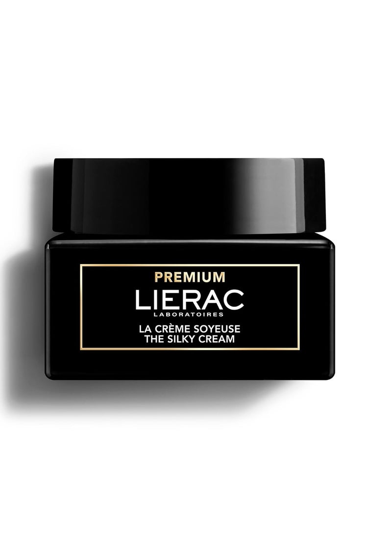 Lierac | Premium The Silky Cream - Age Defying Face Cream - Hydrating Face Moisturizer for Women with Niacinamide & Hyaluronic Acid - Tightens & Smooths Skin - 50ml Jar