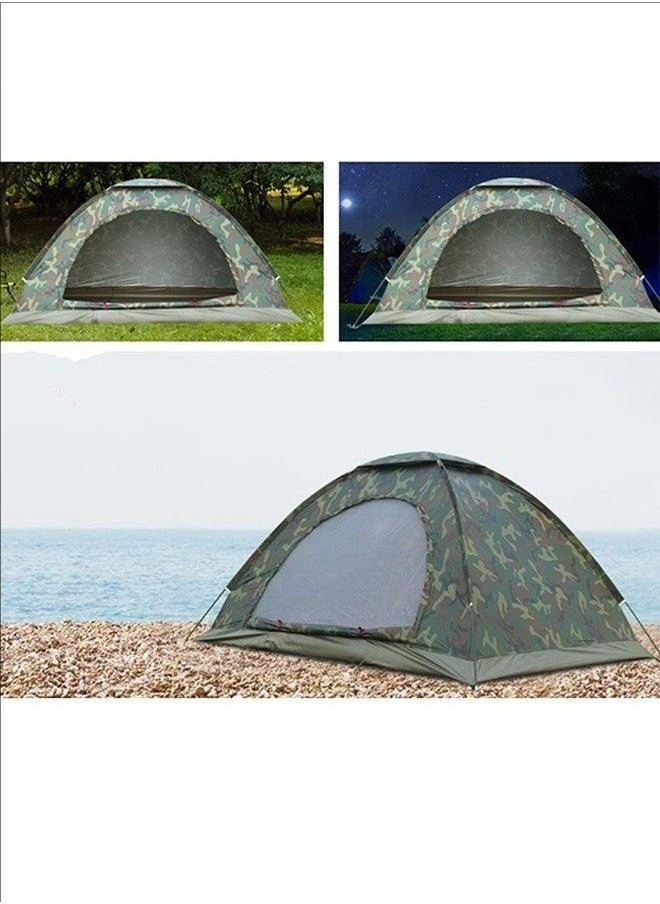 Multifunctional Camping Tent, Waterproof, Windproof And UV-Proof, Large Space, Field Camouflage Tent, Outdoor Travel Rainproof Tent