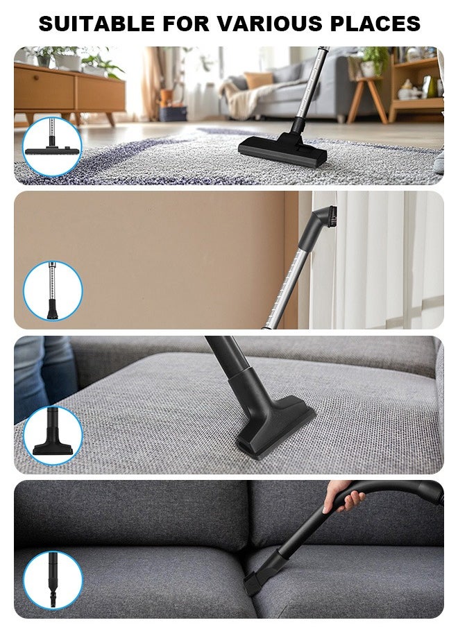 Canister Vacuum Cleaner, with 2200W Powerful 28000PA Suction Handheld Vacuum Cleaner, 99.9% Dust Removal, 2.2L Dust Cup, 5.2KG Lightweight Design, Auto Cord Rewind, Multi-Surface Brush for Hard Floor /Carpet /Sofa,Suitable for home, office and car cleaning
