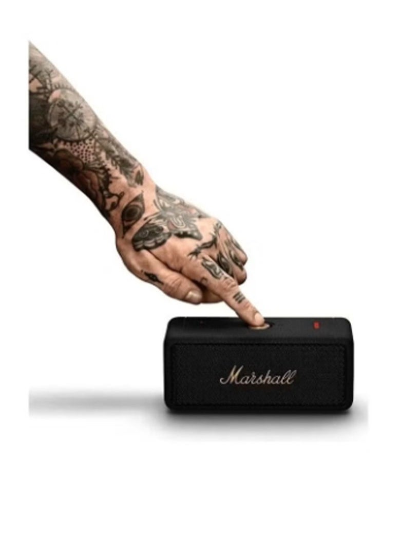 Emberton II Portable Bluetooth Speaker - Black and Brass