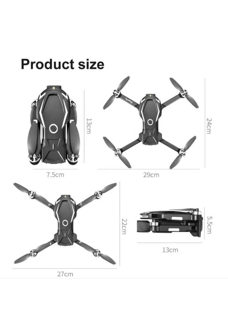 V888 Professional Drone with Triple 8K Camera, Extended Flight Time, Brushless Motor, Optical Flow Stabilization, Remote and Phone Control – Perfect for Travel and Outdoor Adventures