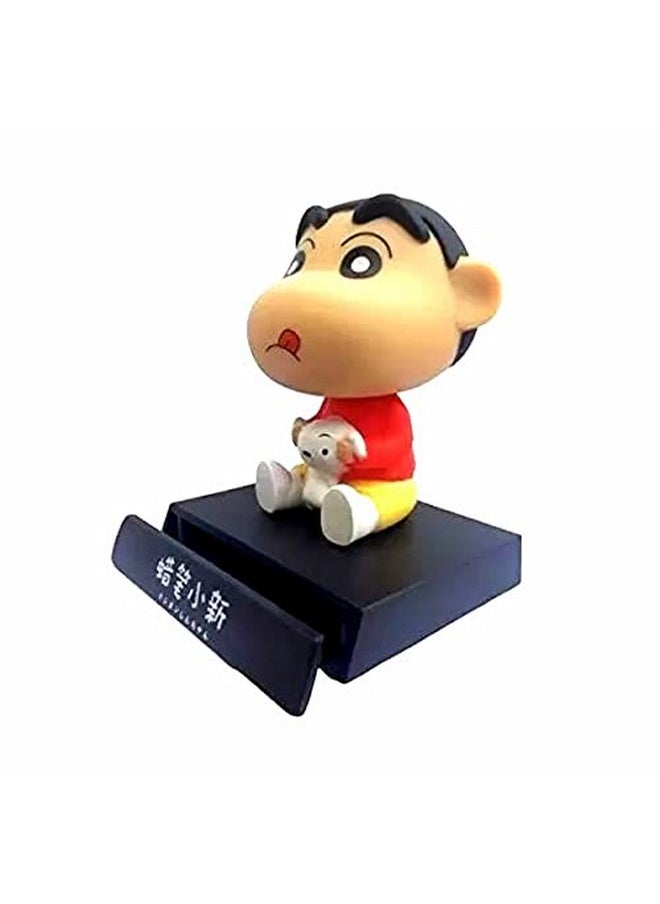 Trunkin Shinchan Shiro Model B Bobblehead for Desk | Action Figure Bobble Head Super Toy
