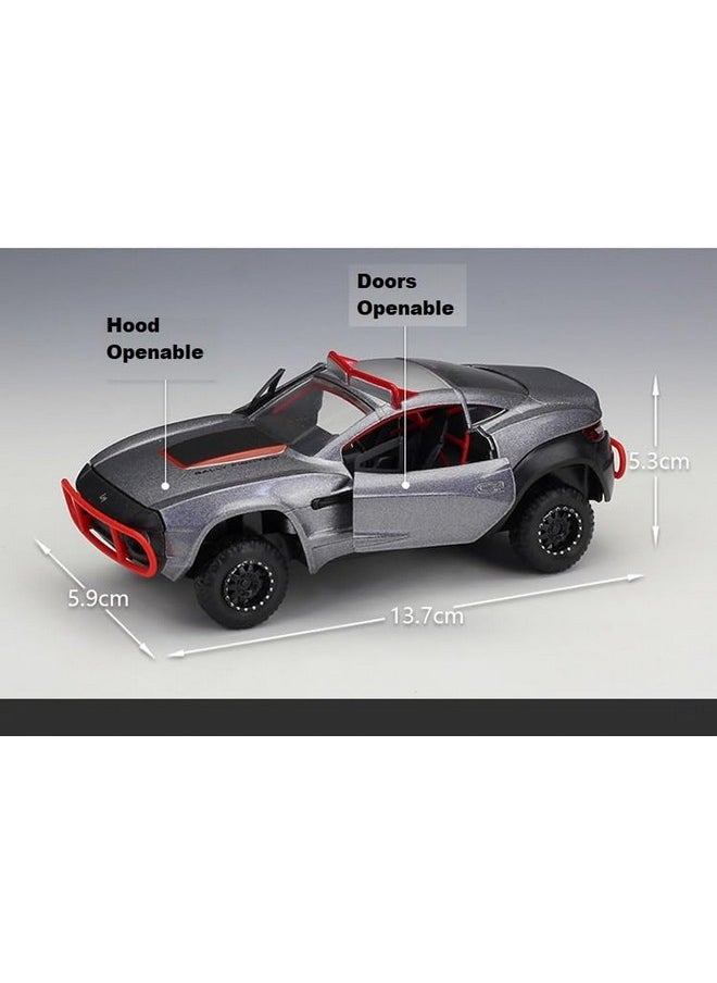 PLUSPOINT Die cast Letty's Rally Fighter Fast and Furious 8 Car Scale Model Push n go Vehicles Alloy Simulation Supercar with Door Open Also for Car Dashboard,Toy car for Kids,Adult