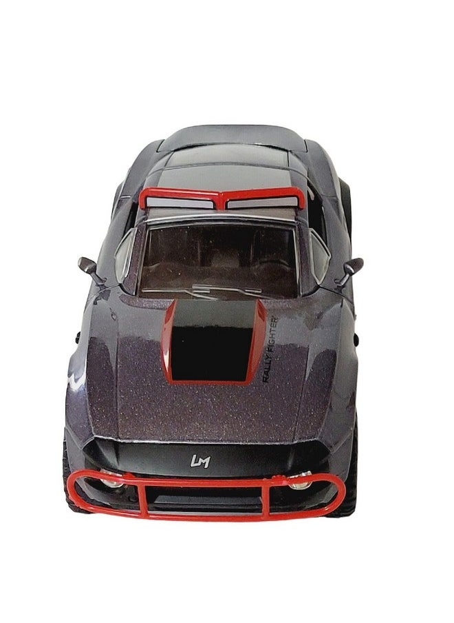 PLUSPOINT Die cast Letty's Rally Fighter Fast and Furious 8 Car Scale Model Push n go Vehicles Alloy Simulation Supercar with Door Open Also for Car Dashboard,Toy car for Kids,Adult