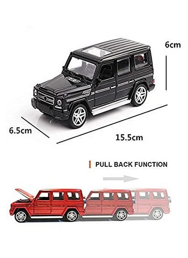 Ixora Black Diecast Alloy Pull Back Car Model 1:32 Scale Alloy,with Door Open,Mini Vehicles Toys for Kids Gift (Color As Per Stock)