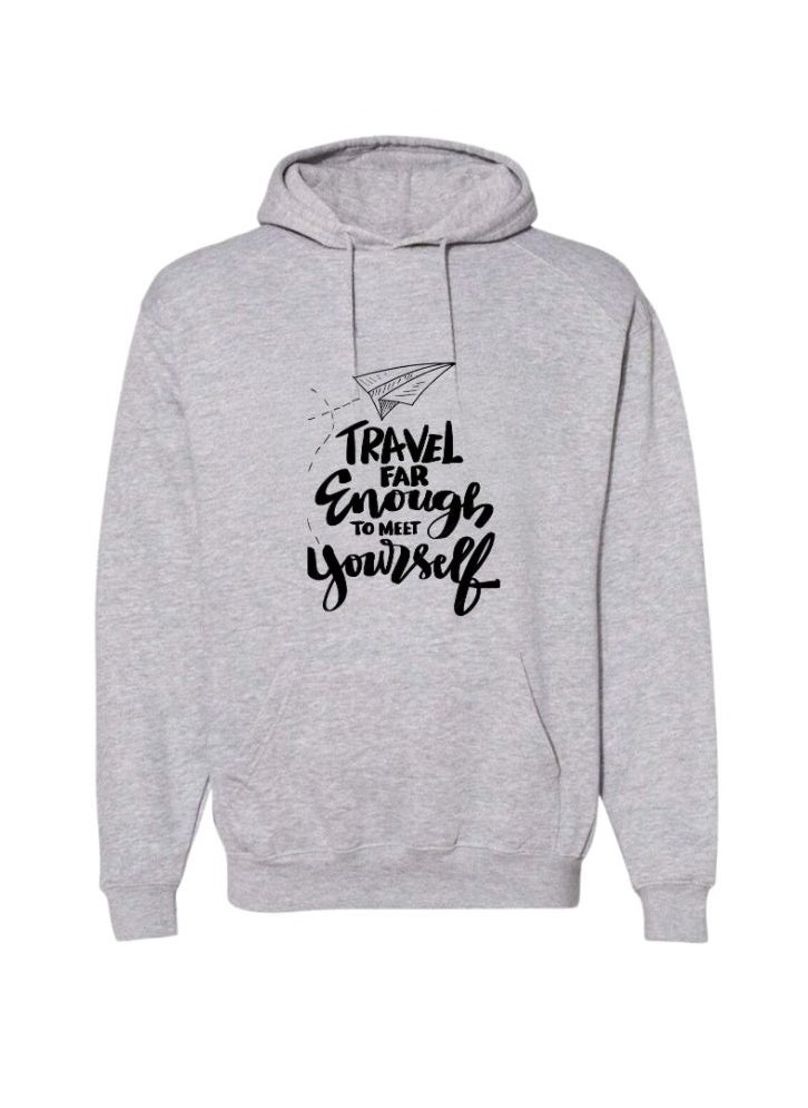 Traveller Hoodie For Women-Soft Cotton Pullover With Traveller Design-Long Sleeve With Drawstring And Pockets-Perfect For Travel,Hiking,Outdoor