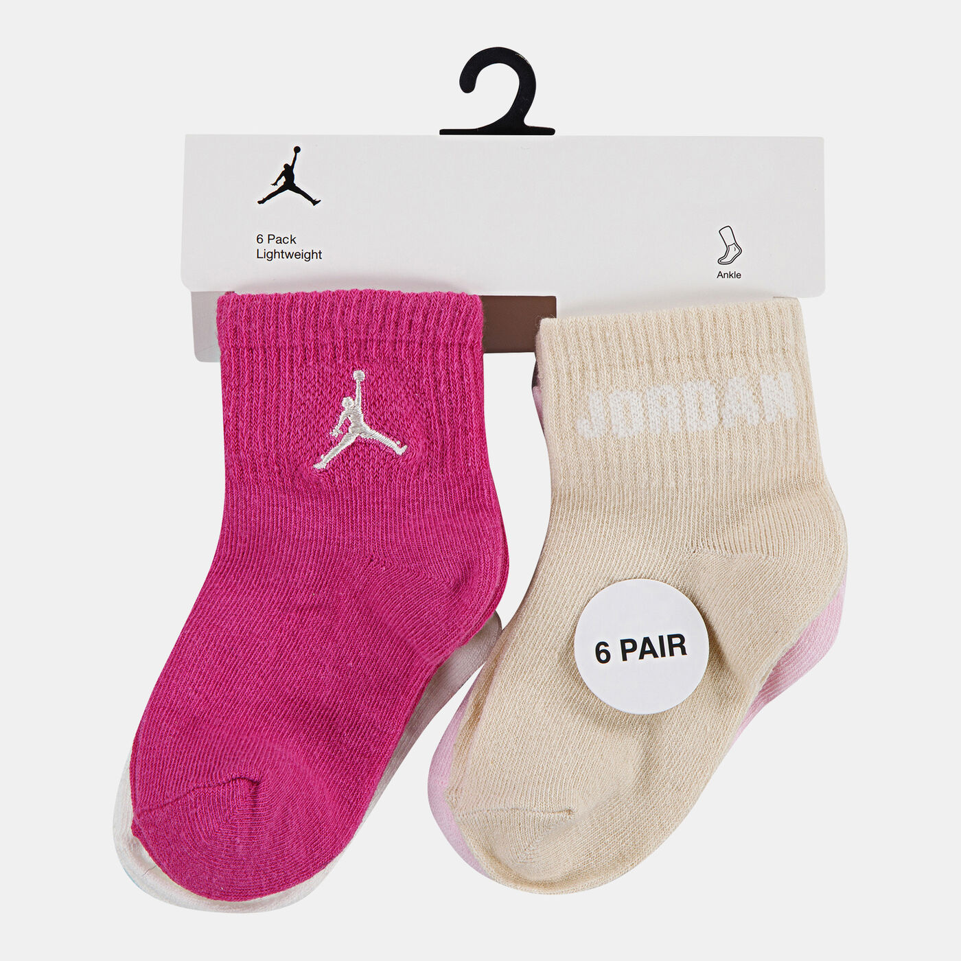 Kids' Everyday Essentials Ankle Socks (6 Pairs)
