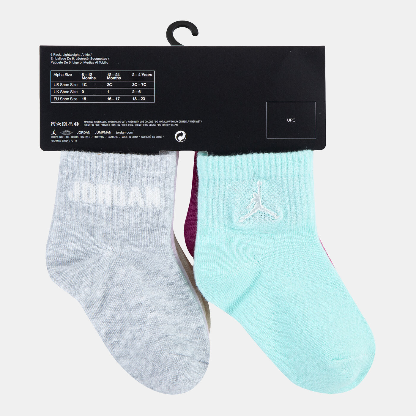 Kids' Everyday Essentials Ankle Socks (6 Pairs)
