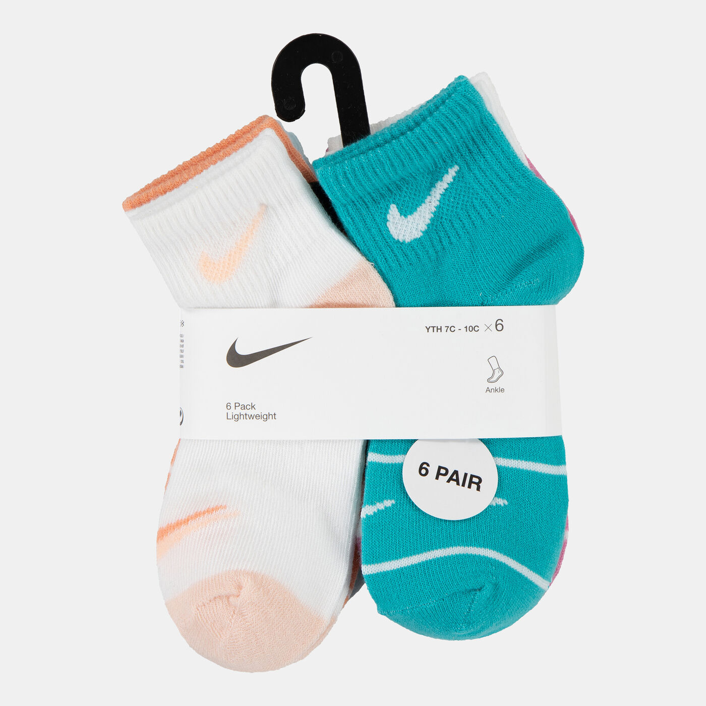 Kids' Logo Ankle Socks (6 Pairs)