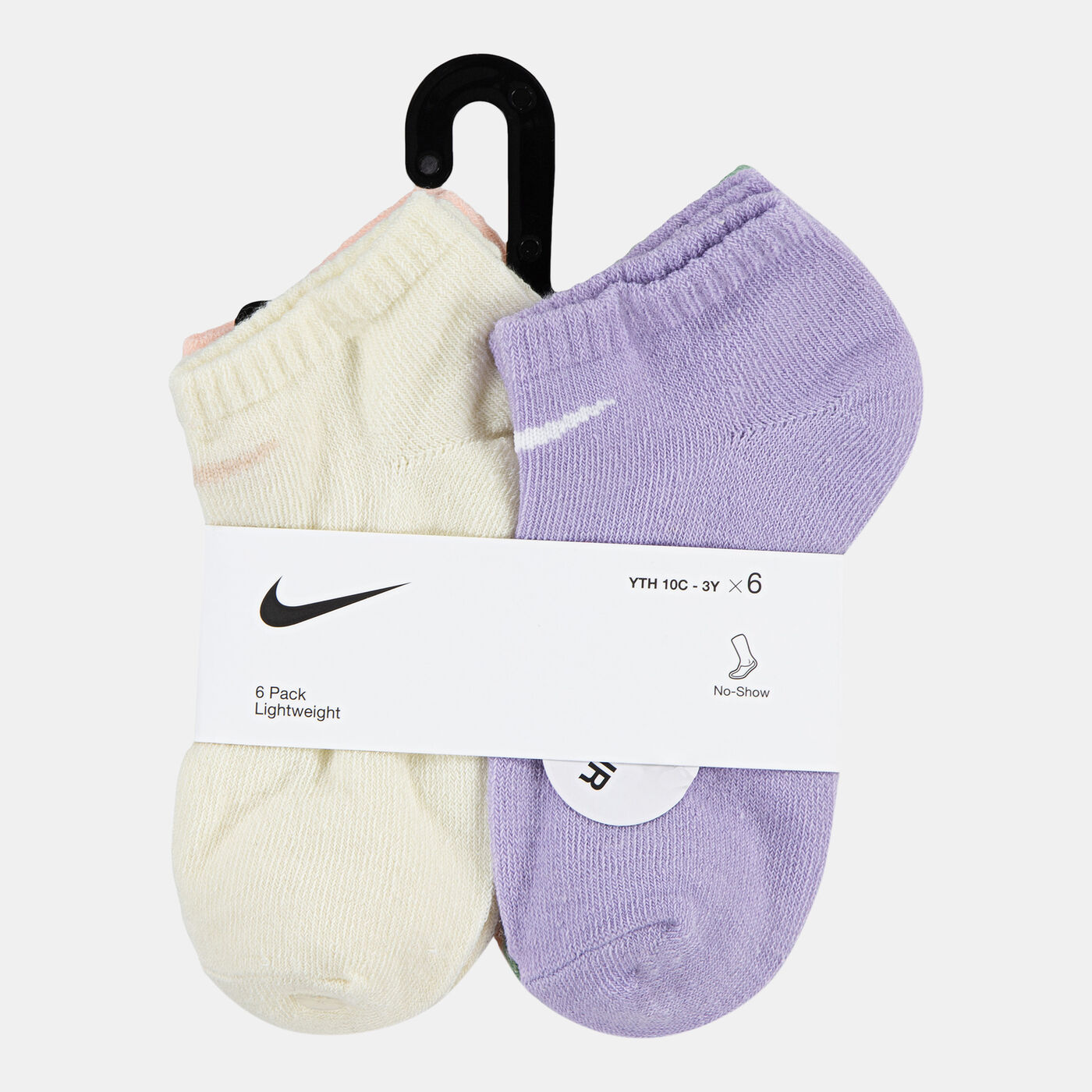 Kids' Swoosh No-Show Socks (6 Pack)