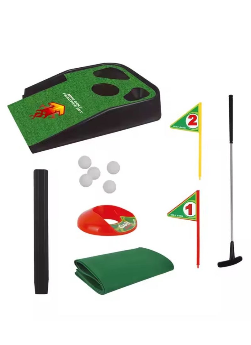 Kids indoor outdoor activity mini sport game training practice golf toy set