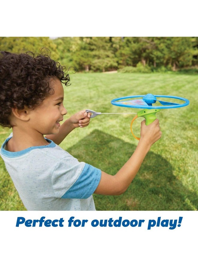 Kidoozie Rip Cord Flying Disc - STEM Toy for Kids 5+ - Flies 50+ Feet!