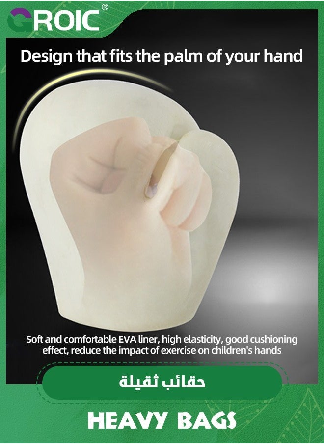 Punching Bag for Kids Boxing Set,PU Leather & Adjustable Height Strap - Boxing Bag Set with Boxing Gloves,Boxing MMA Kickboxing Muay Thai Karate Punching Bag